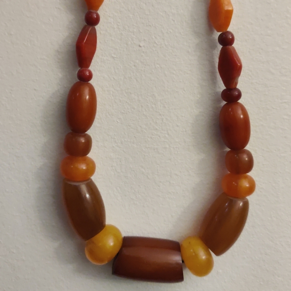 Vintage African amber necklace - Picture 7 of 9